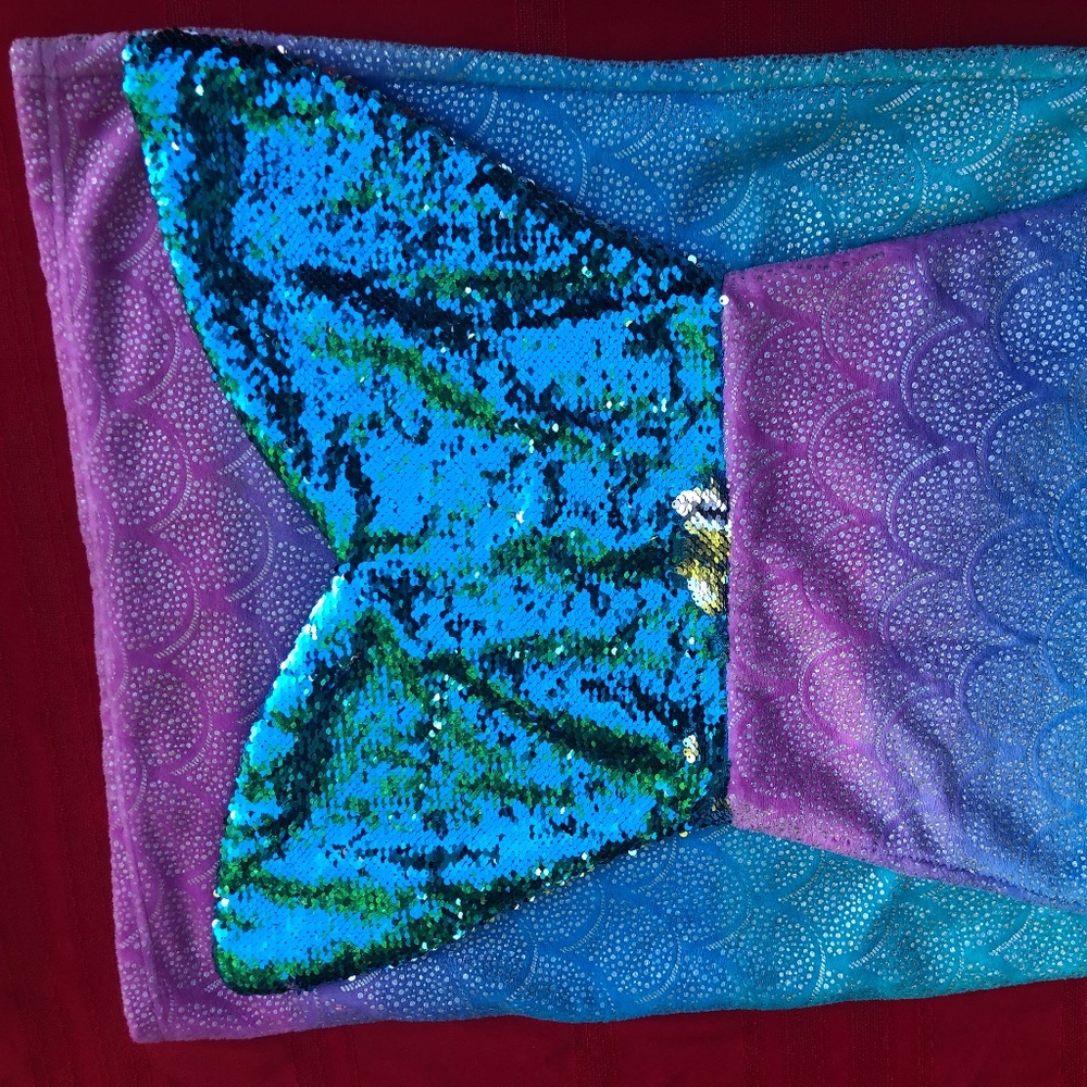 Mermaid Tail Blanket (Sequin & Gradient Fabric